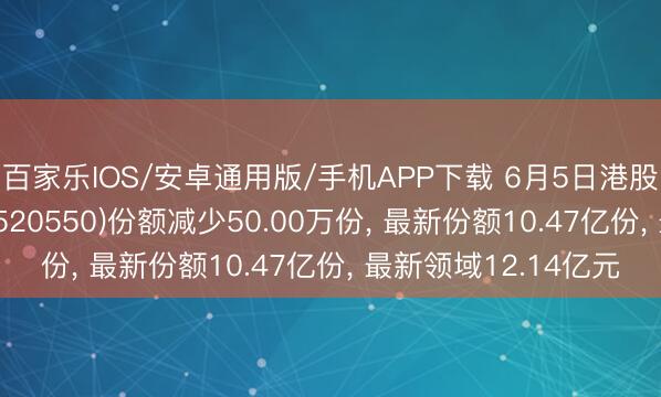 百家乐IOS/安卓通用版/手机APP下载 6月5日港股红利低波ETF招商(520550)份额减少50.00万份， 最新份额10.47亿份， 最新领域12.14亿元