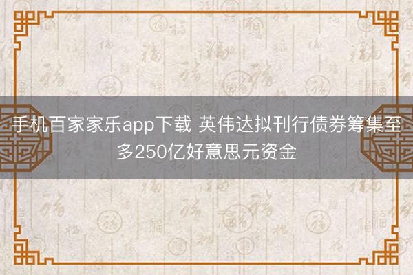 手机百家家乐app下载 英伟达拟刊行债券筹集至多250亿好意思元资金